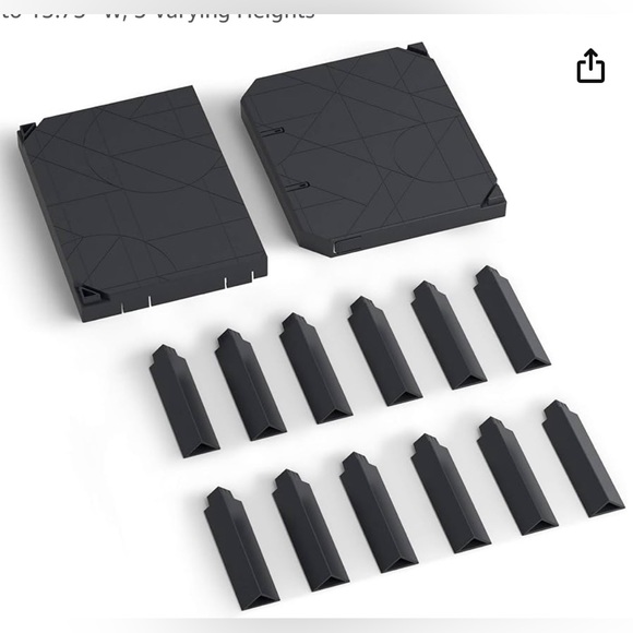 WHITE - NEW U Brands 2 Way Adjustable Locker Shelf Actual item for sale is white - Picture 3 of 7